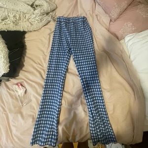 Urban Outfitters Gingham Kick Flare Pants